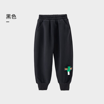 OUYUN 欧孕 男女童卫裤长款运动儿童2023年新款春秋季裤子宝宝秋装休闲裤 黑色 110码全利兔-实时优惠快报