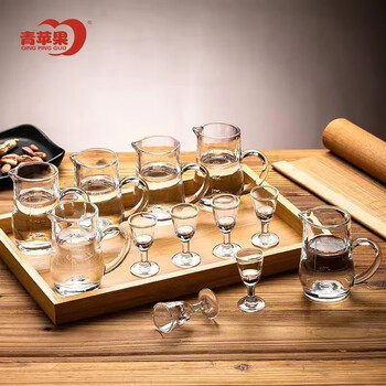 青苹果 白酒酒具套装6壶6杯日用百货类商品-全利兔-实时优惠快报