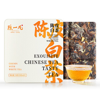 京东百亿补贴：陈一凡 新会陈皮白茶 2017年福鼎老寿眉白茶 便携小方片礼盒装30g食品类商品-全利兔-实时优惠快报