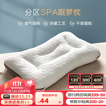 BEYOND 博洋 家纺防螨抑菌枕头单人SPA按摩枕芯 单只装46*65cm全利兔-实时优惠快报