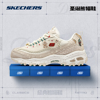 SKECHERS 斯凯奇 女款雪饼鞋复古羊羔绒时尚运动鞋复古圣诞熊猫鞋服饰鞋包类商品-全利兔-实时优惠快报