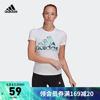adidas短袖_adidas 阿迪达斯 女款健身短袖T恤 GL6845