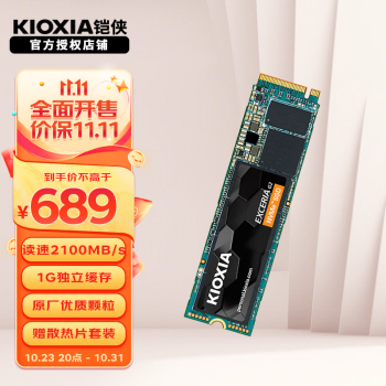 铠侠（Kioxia） RC20 固态硬盘m.2接口台式机笔记本电脑硬盘nvme协议独立缓存 SSD RC20 2T(缓存1G）