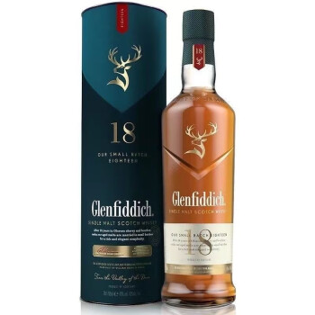 Glenfiddich格兰菲迪 Glenfiddich 18年 单一纯麦威士忌 英国原装进口 700ml