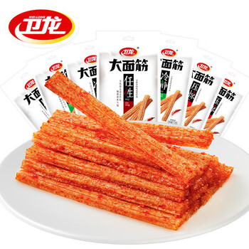 京喜特价版、有券的上：卫龙辣条大面筋 65g*1袋食品类商品-全利兔-实时优惠快报