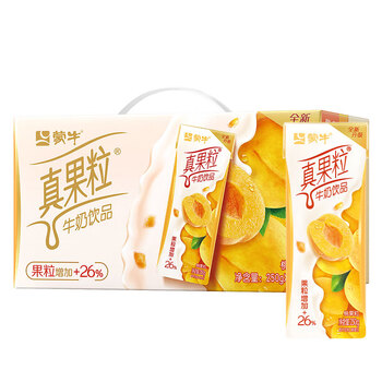 MENGNIU 蒙牛 真果粒黄桃果粒250g×12盒食品类商品-全利兔-实时优惠快报