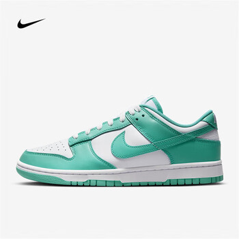 NIKE 耐克 DUNK LOW RETRO秋季运动鞋 白绿 DV0833-101全利兔-实时优惠快报
