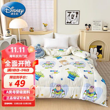 Disney 迪士尼 A类抗菌纤维被子 110*150cm全利兔-实时优惠快报