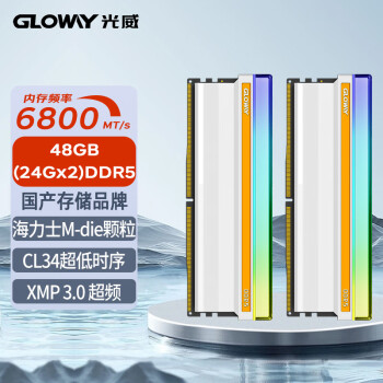 Gloway48GB(24GBx2)װ DDR5 6800 ̨ʽڴ RGBϵ ʿM-die CL34 AI