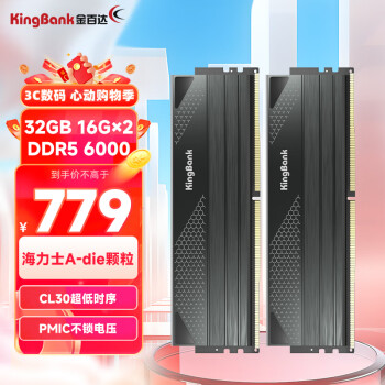 ٴKINGBANK32GB(16GBX2)װ DDR5 6000 ̨ʽڴʿA-die  C30
