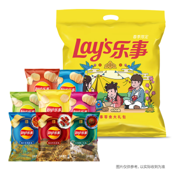 （Lay's）乐事 零食 春季限定大礼包 555g*3件食品类商品-全利兔-实时优惠快报