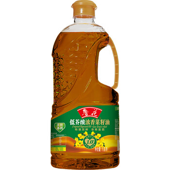 京东百亿补贴：鲁花 低芥酸浓香菜籽油1.6L 食品类商品-全利兔-实时优惠快报