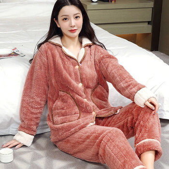 EAEOVNI 女士珊瑚绒睡衣服饰鞋包类商品-全利兔-实时优惠快报