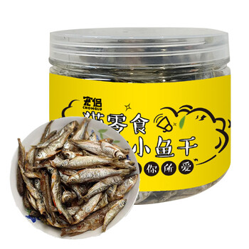 宠侣 宠物零食75g小鱼干猫零食 天然健康无盐鱼干 成猫幼猫补钙零食全阶段猫咪零食