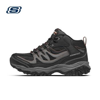SKECHERS 斯凯奇 男士户外徒步鞋秋冬季保暖城市旅游运动鞋防滑耐磨厚底防水登山鞋全利兔-实时优惠快报
