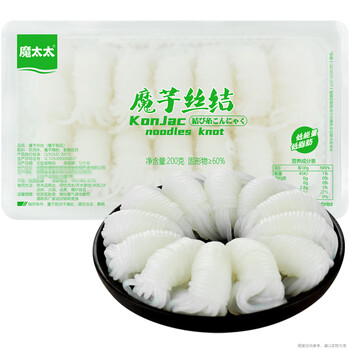 薯大妈 魔芋丝结200g（固形物≥60%）（单盒）全利兔-实时优惠快报