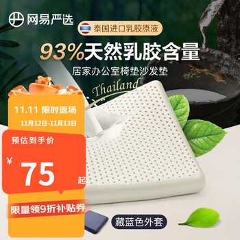 京东百亿补贴：YANXUAN 网易严选 乳胶坐垫 45*45*4cm全利兔-实时优惠快报