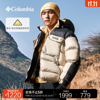 哥伦比亚 ICON 男子金点热能棉外套 WE4393运动户外类商品-全利兔-实时优惠快报