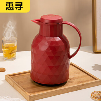 惠寻 京东自有品牌保温壶家用大容量热水壶热水瓶玻璃内胆保温瓶开水瓶 红日用百货类商品-全利兔-实时优惠快报
