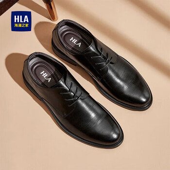 HLA 海澜之家 男士德比鞋 HAAPXM3AA90183 增高款 黑色 40服饰鞋包类商品-全利兔-实时优惠快报