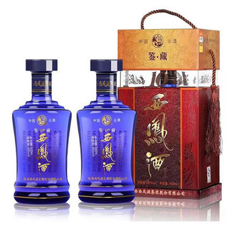 西凤酒 凤香型白酒 商务宴请 45度 500mL 2瓶 鉴藏10年蓝瓶食品类商品-全利兔-实时优惠快报