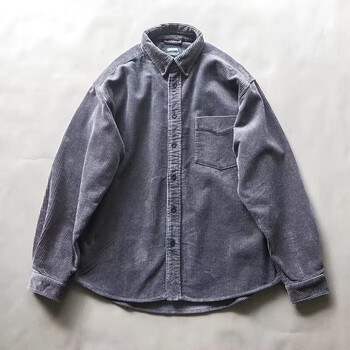 东品计 美式复古灯芯绒休闲衬衫服饰鞋包类商品-全利兔-实时优惠快报