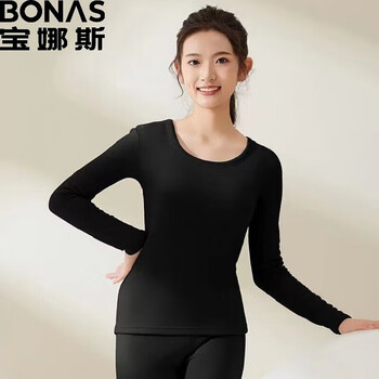 BONAS 宝娜斯 德绒家居女士套装秋冬保暖内衣全利兔-实时优惠快报