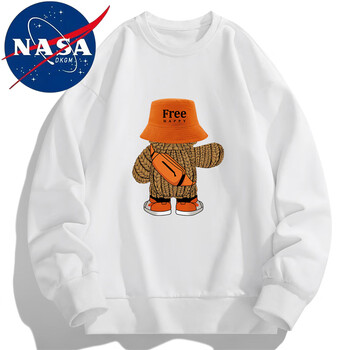 NASADKGM 联名棉服男秋冬季潮流加厚保暖棉袄连帽保暖外套男装 S5522豆灰色 XL服饰鞋包类商品-全利兔-实时优惠快报