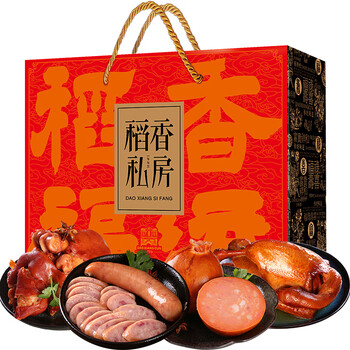 稻香私房 熟食大礼包 酱卤肉酱猪蹄烧鸡节日送礼 稻香福运2100g*2件全利兔-实时优惠快报