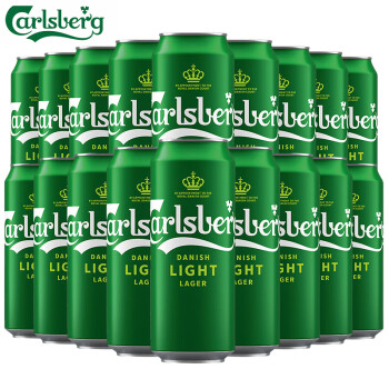 嘉士伯Carlsberg嘉士伯特醇啤酒500ml清爽 特醇 500mL 18罐