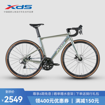 喜德盛（xds） 公路自行车RC618破风车架胖圈碟刹轮组 炫光银青春版700C*500