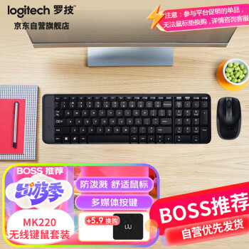 ޼LogitechMK220 װ ߼װ 칫װ  ýװ 2.4G ɫ