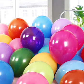 极度空间 气球生日装饰情人节生日布置气球打气筒结婚开业婚庆典表白生日快乐气球装饰套装50只装+气筒