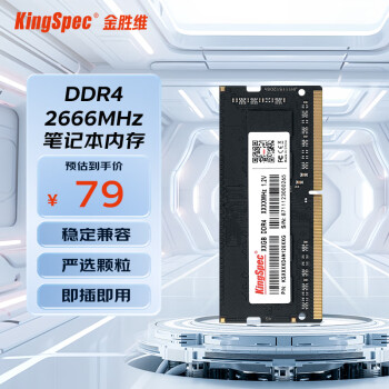 ʤάKingSpec DDR4 ʼǱڴ ԭֿڴ  ȶ ʼǱDDR4 26664G ʼǱڴ