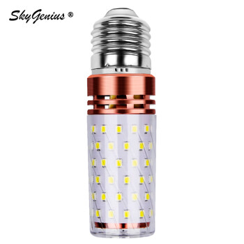 SkyGenius 超亮led玉米灯12W正白光E14小螺口三色变光