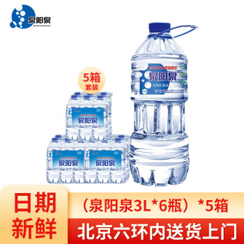 泉阳泉（QUANYANGQUAN） 吉林长白山饮用水天然矿泉水3L*6瓶 整箱饮用水【五箱装】