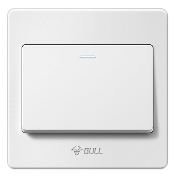 公牛(BULL) 开关插座 G07系列 一开单控开关 86型面板G07K111C 白色 暗装