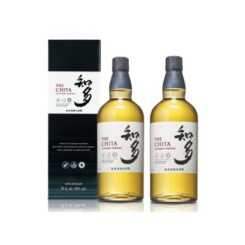 三得利（Suntory）知多单一谷物威士忌700ml  日本进口洋酒 带盒 700ml*2瓶