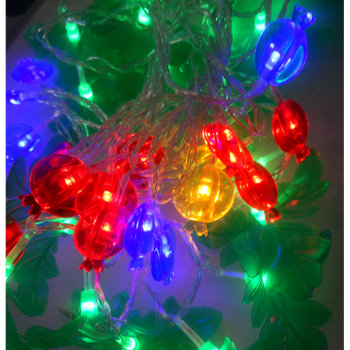 插电led彩灯串灯闪灯新年节日客厅庭院装饰灯户外水彩