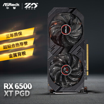  (ASRock) AMD Radeon RX 6500 XT Phantom Gaming D 4GB OC  GDDR6 羺ϷԿ