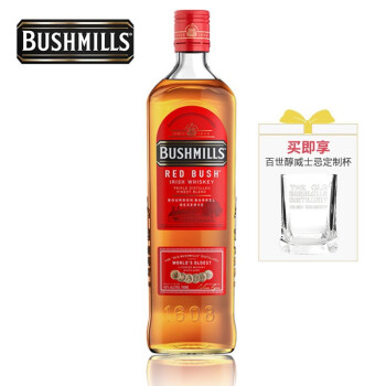 百世醇（BUSHMILLS）【国家馆】爱尔兰威士忌单一麦芽10年12年16年21年黑标红标白标 红标-调和威士忌