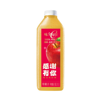 味全 每日C苹果汁 1600ml 100%果汁 冷藏果蔬汁饮料