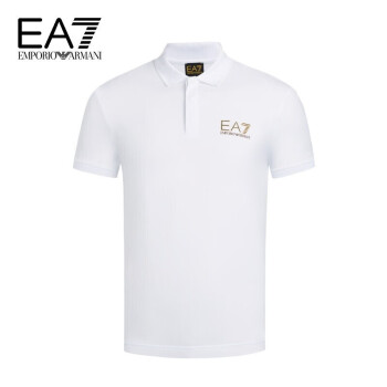 阿玛尼EMPORIO ARMANI奢侈品男装EA7男士棉质POLO衫 3KPF36-PJ5AZ 白色