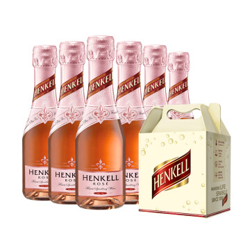 汉凯（Henkell）德国汉凯桃红起泡葡萄酒200ml*6礼盒装