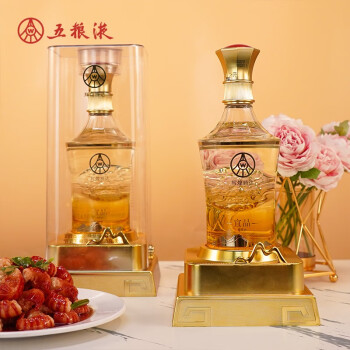 五粮液（WULIANGYE）生态仙林 52度优级酒水  赠送礼品袋 国鼎 52度 500mL 2瓶