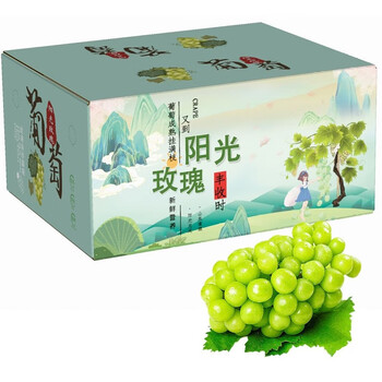 龙觇 阳光玫瑰葡萄 6斤礼盒装 顺丰配送全利兔-实时优惠快报