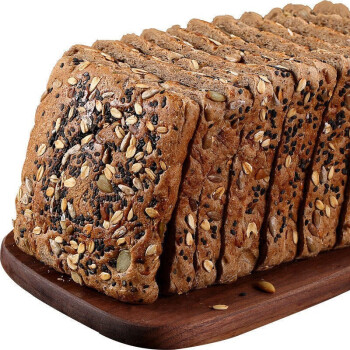 全麦面包无蔗糖无油切片黑麦吐司粗粮土司健身代餐食品 黑麦粗粮面包30包