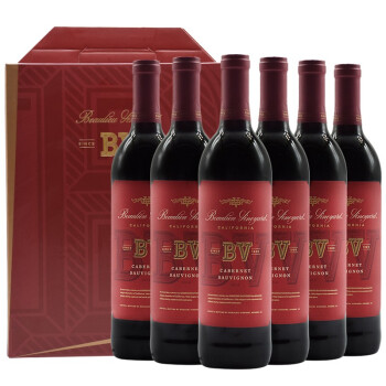 美国璞立酒庄原瓶进口红酒 加州纳帕谷BV赤霞珠干红葡萄酒 750ml整箱6支装