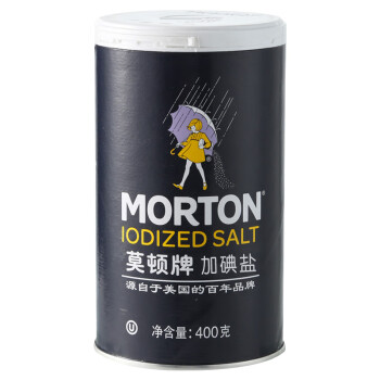 莫顿（MORTON）盐 加碘盐 食盐 400g4636796