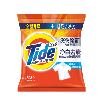 京东百亿补贴：Tide 汰渍 净白去渍洗衣粉 508g日用百货类商品-全利兔-实时优惠快报